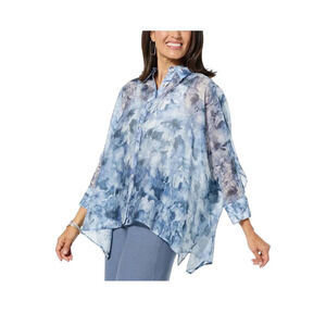 WynneLayers Women's Lightweight Unstructured Shirt Chambray - Regular